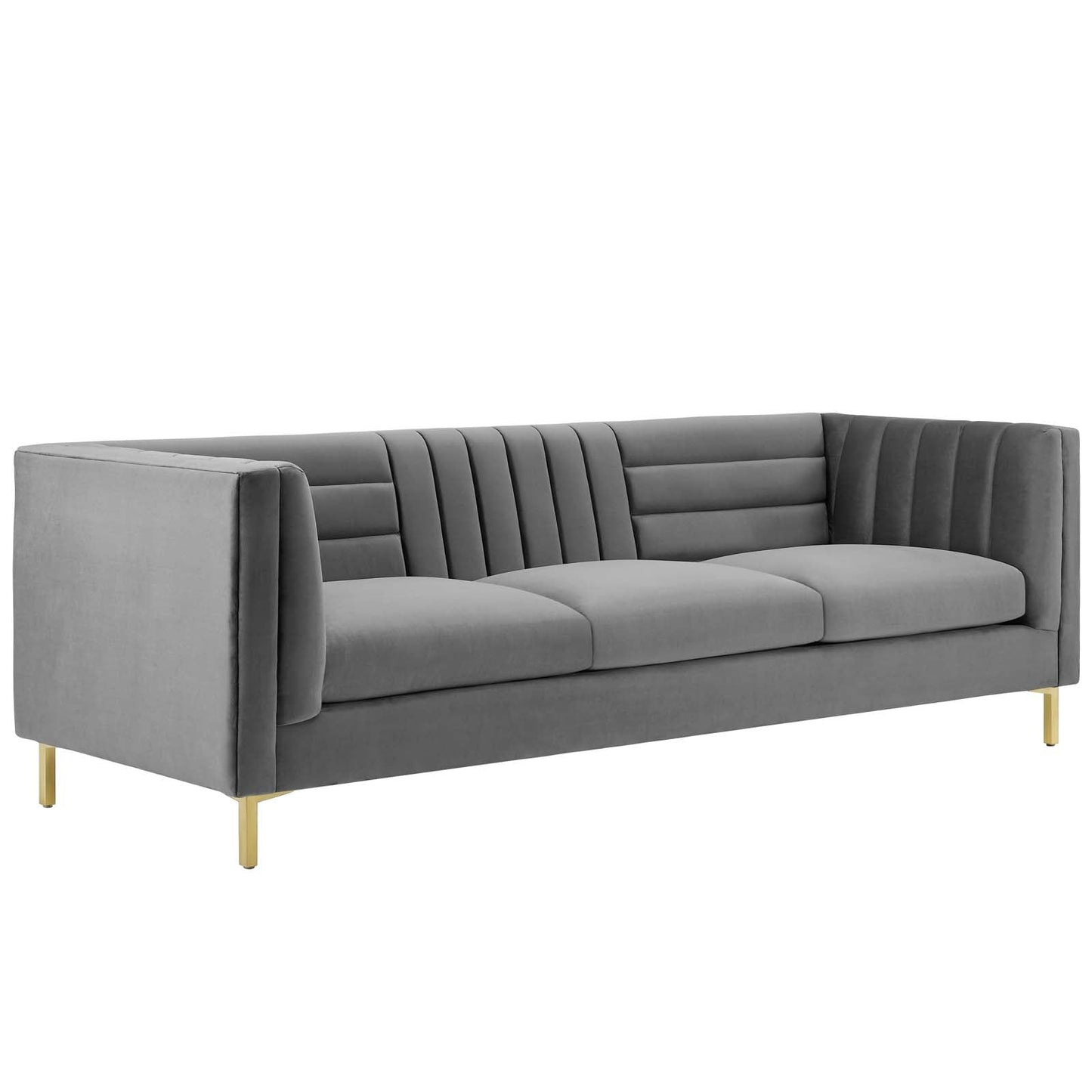 Modway Ingenuity Channel Tufted Performance Velvet Sofa | Sofas | 