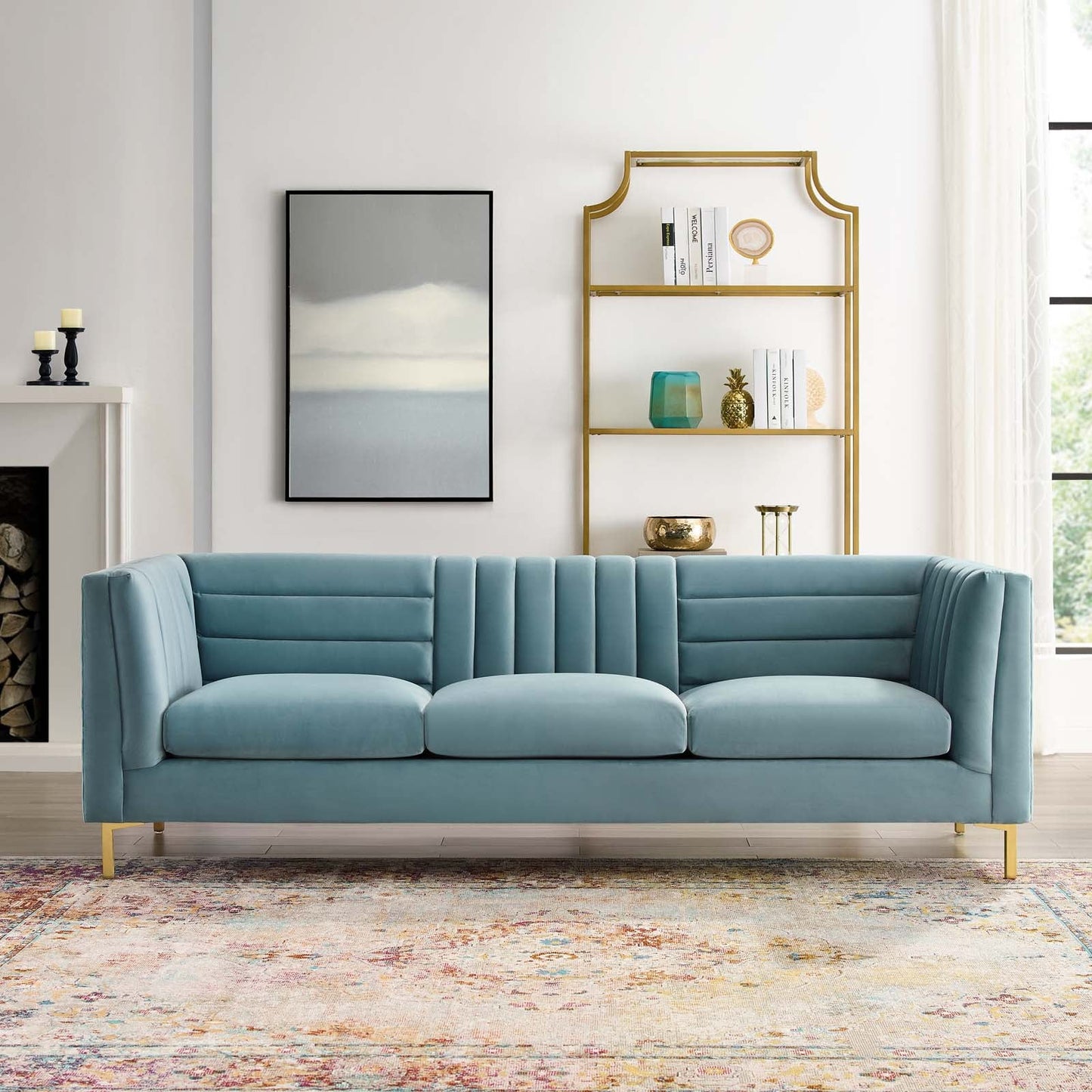 Modway Ingenuity Channel Tufted Performance Velvet Sofa | Sofas | 