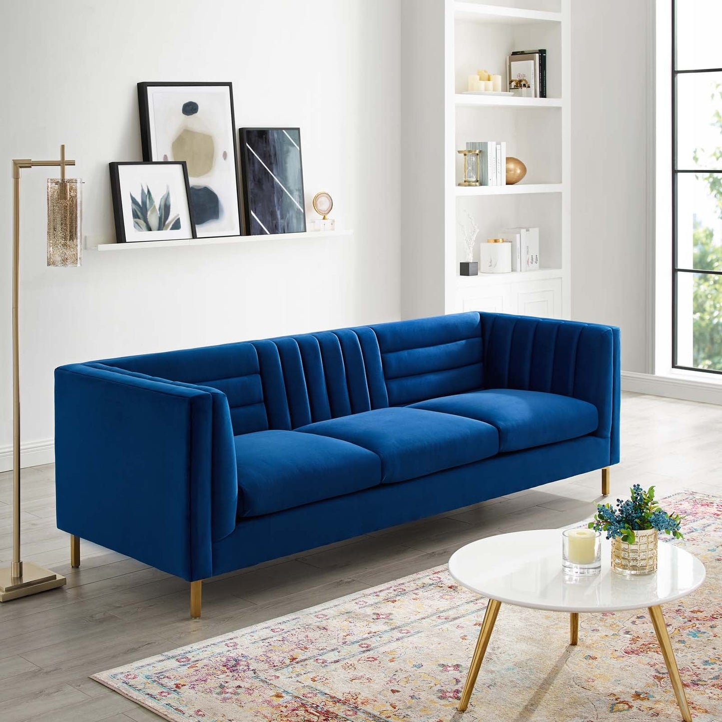 Modway Ingenuity Channel Tufted Performance Velvet Sofa | Sofas | 