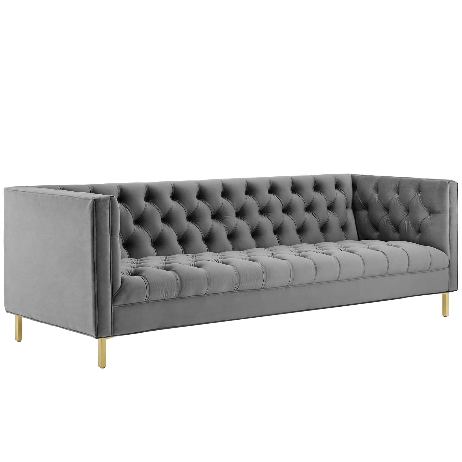 Modway Delight Tufted Button Performance Velvet Sofa | sofas | 