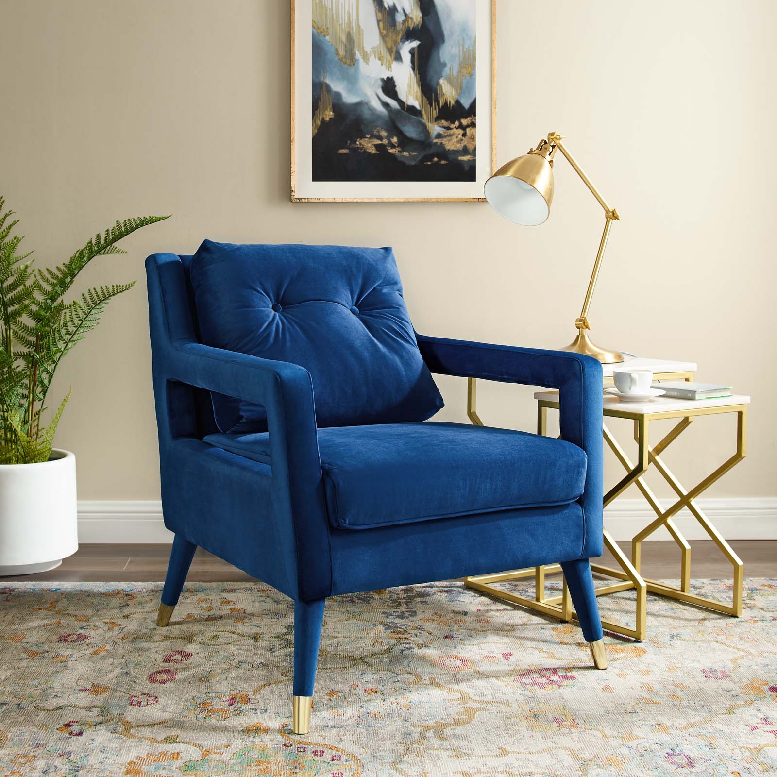 Premise Accent Lounge Performance Velvet Armchair By Modway - EEI-3457 | Armchairs | Modishstore
