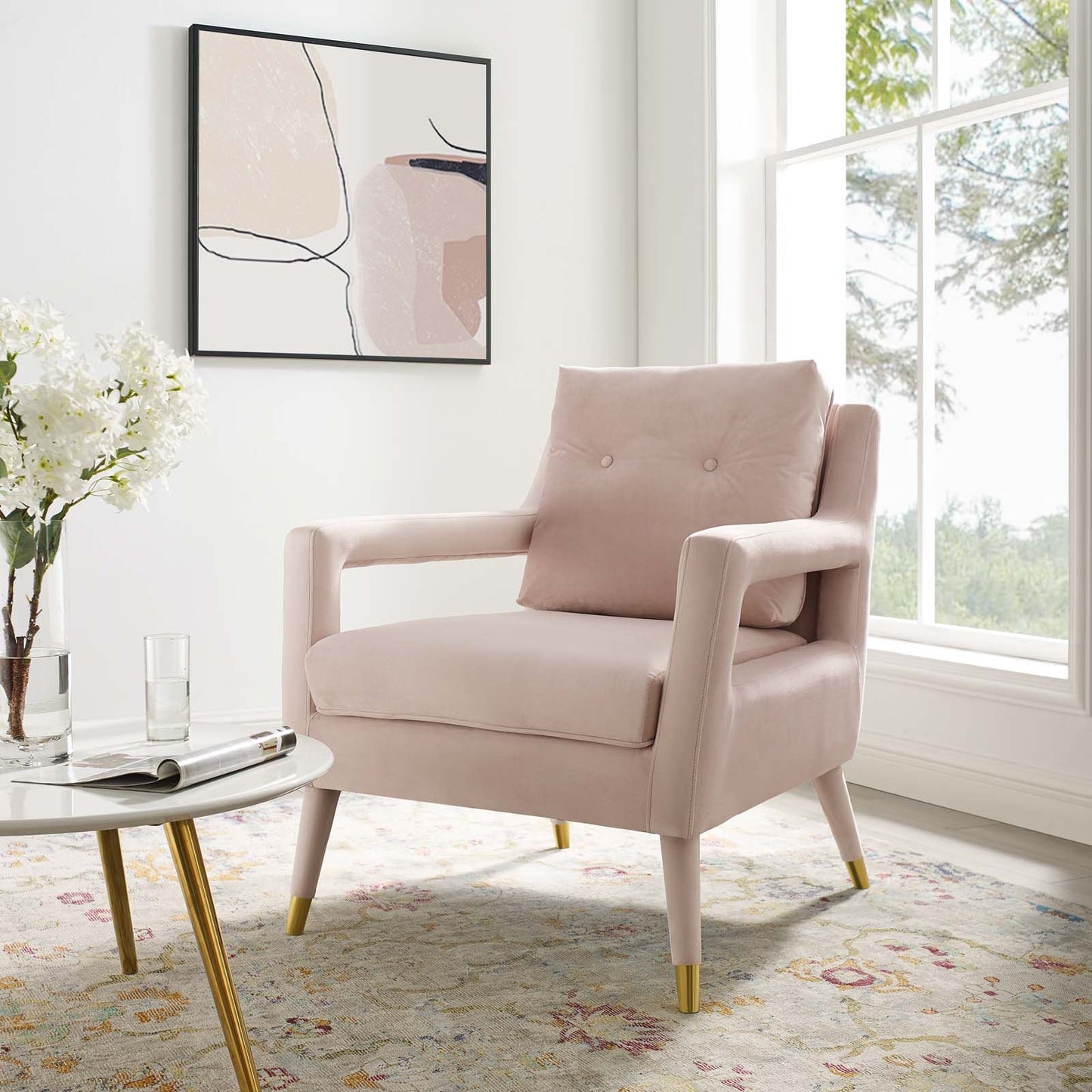 Modway Premise Accent Lounge Performance Velvet Armchair