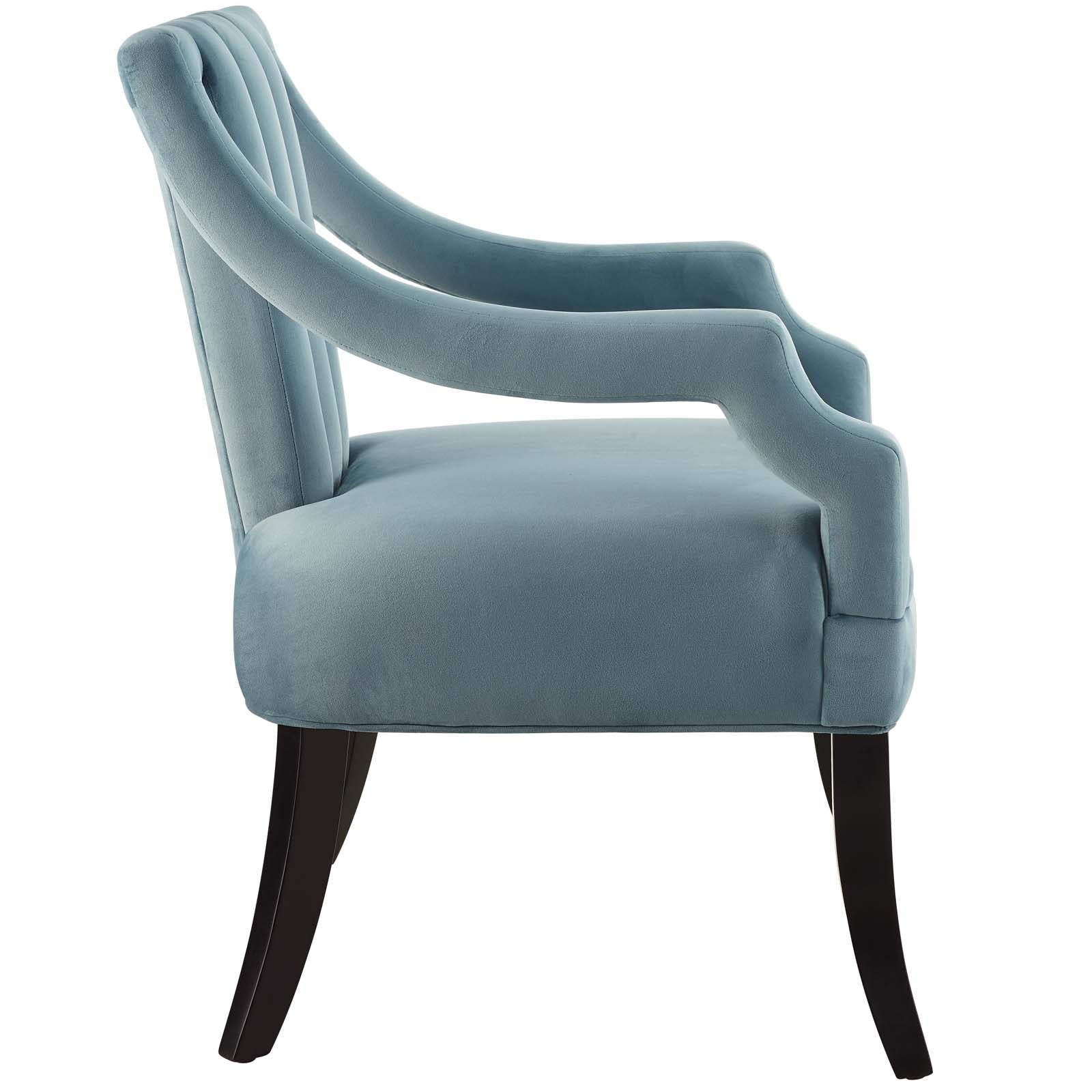 Modway Harken Performance Velvet Accent Chair | Accent Chairs | 