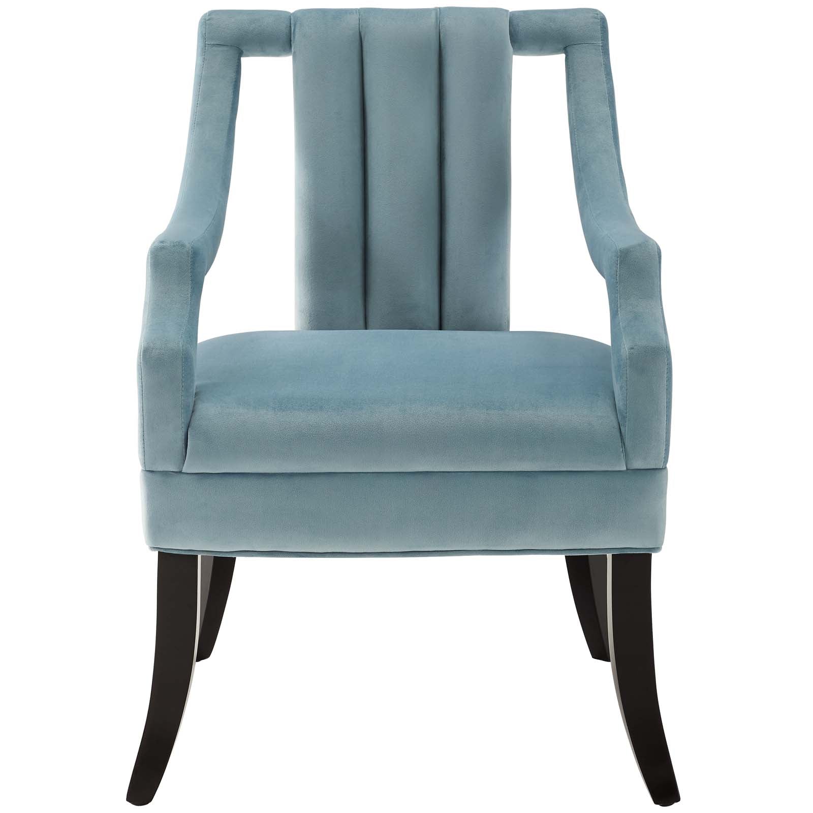 Modway Harken Performance Velvet Accent Chair | Accent Chairs | 