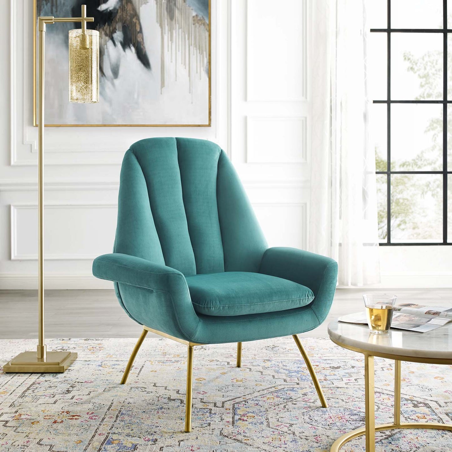 Modway Summit Accent Performance Velvet Armchair