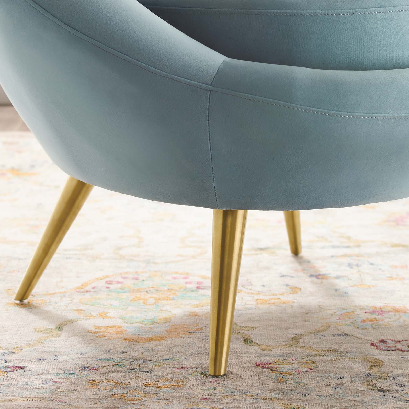 Modway Circuit Performance Velvet Accent Chair | Accent Chairs | 