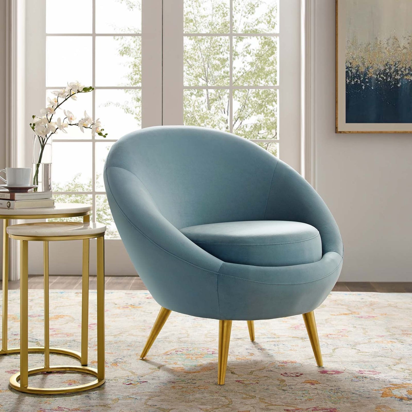 Modway Circuit Performance Velvet Accent Chair | Accent Chairs | 