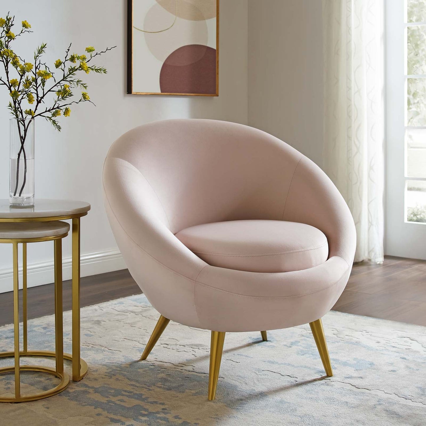 Modway Circuit Performance Velvet Accent Chair | Accent Chairs
