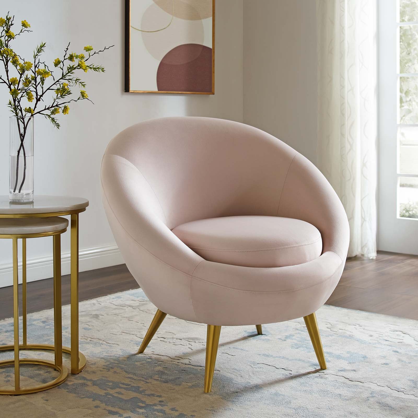 Modway Circuit Performance Velvet Accent Chair | Accent Chairs