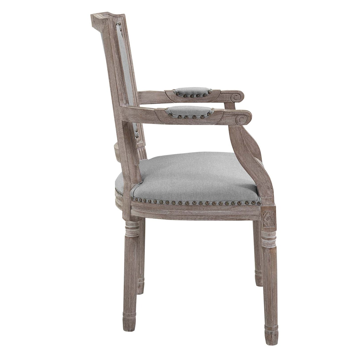 Modway Penchant Dining Armchair Upholstered Fabric Set of 4 | Dining Chairs | Modishstore-4