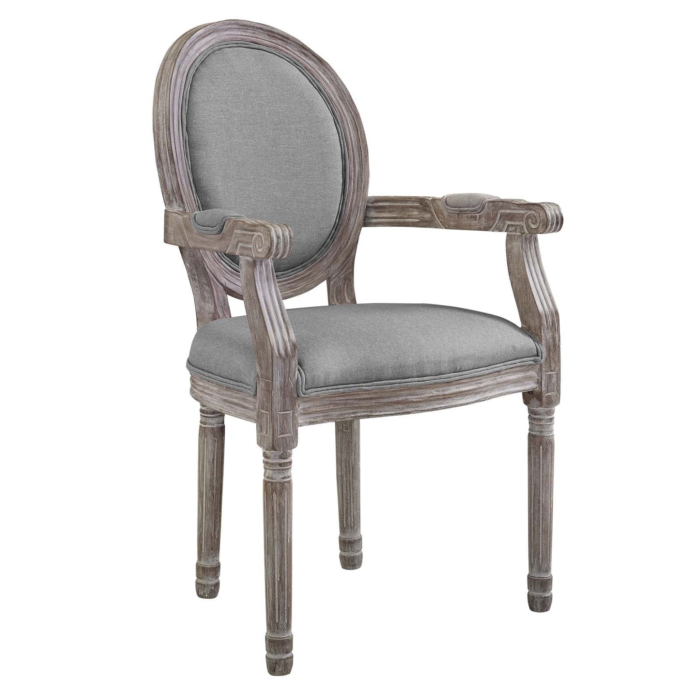 Modway Emanate Dining Armchair Upholstered Fabric Set of 2 | Dining Chairs | 