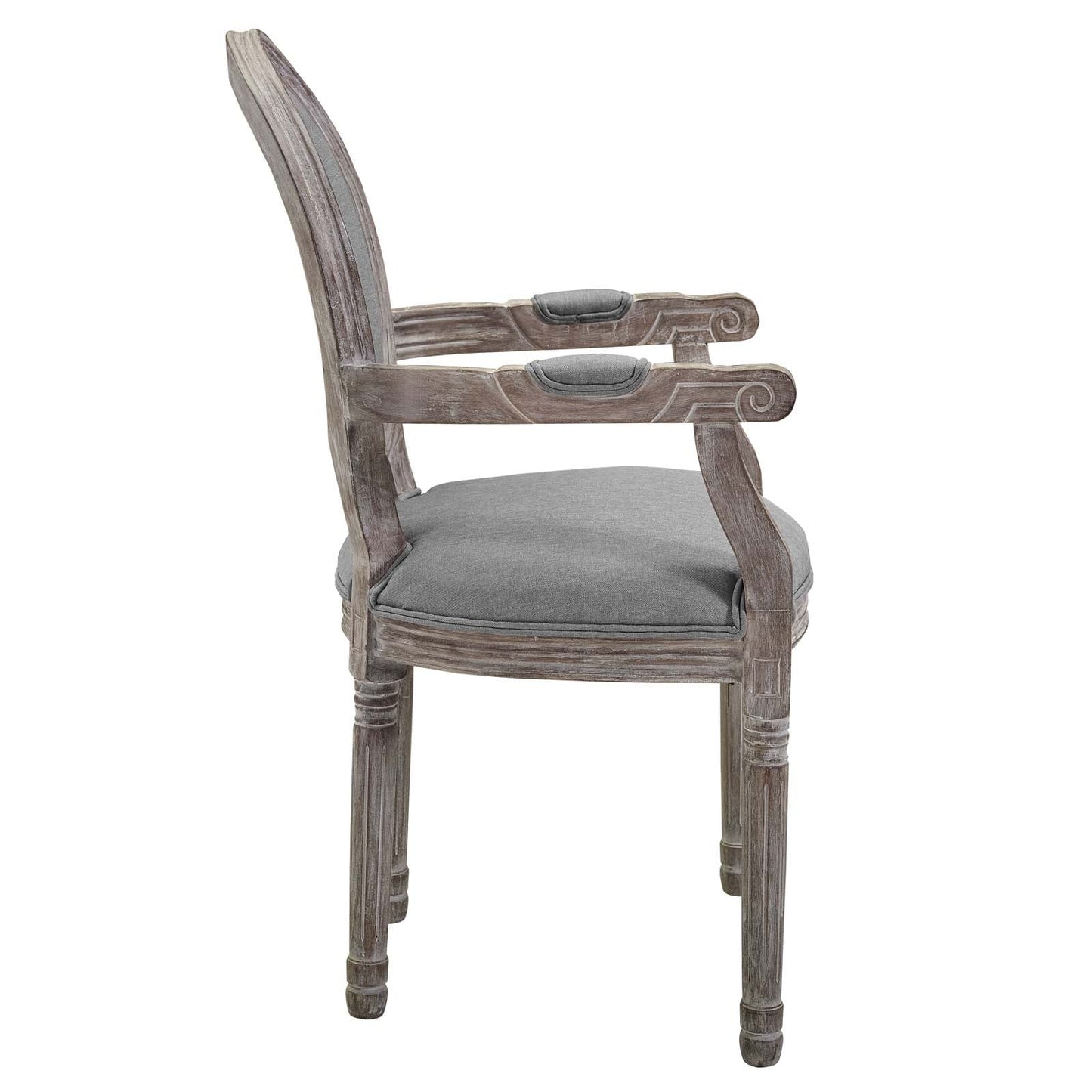 Modway Emanate Dining Armchair Upholstered Fabric Set of 2 | Dining Chairs | 