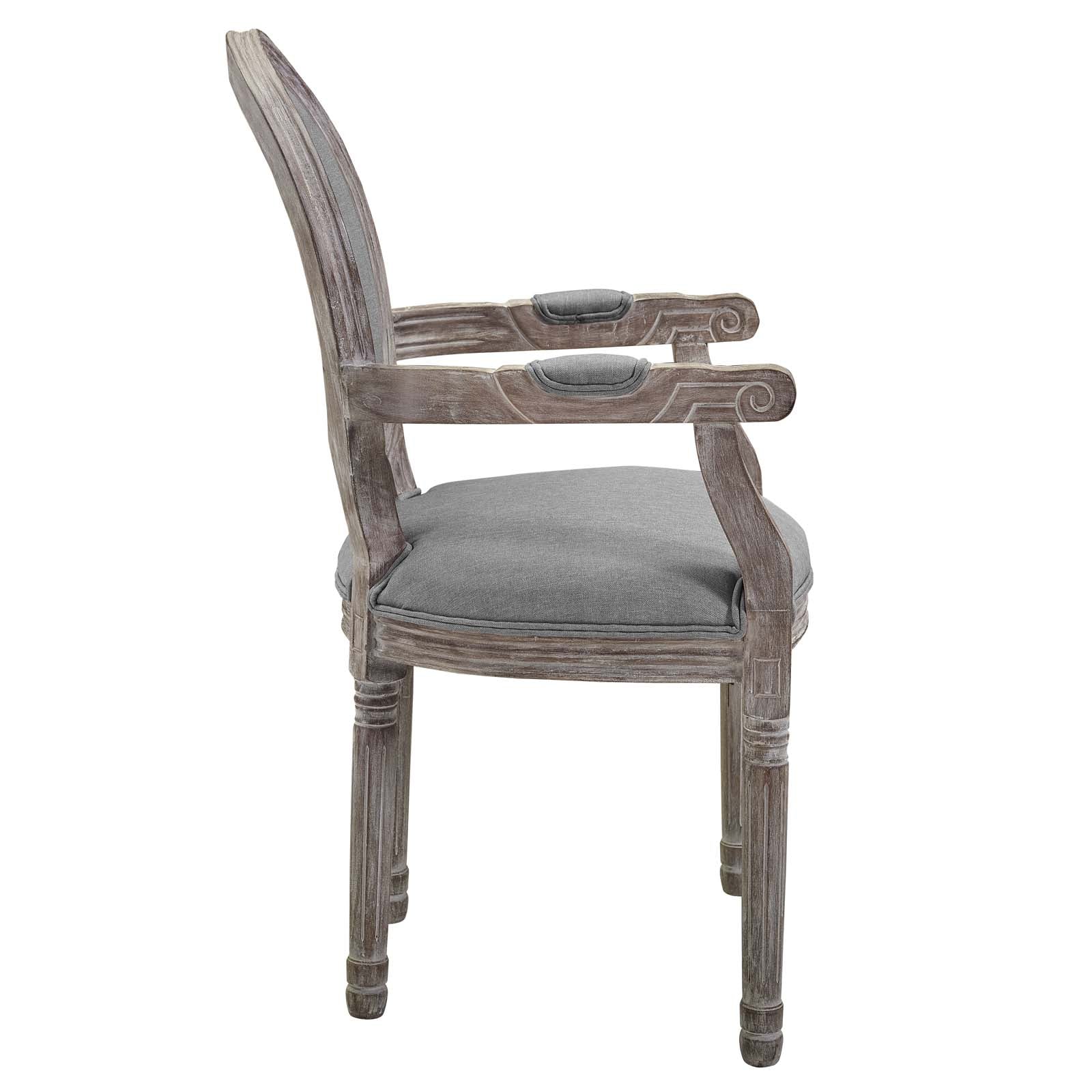Modway Emanate Dining Armchair Upholstered Fabric Set of 4 | Dining Chairs | 