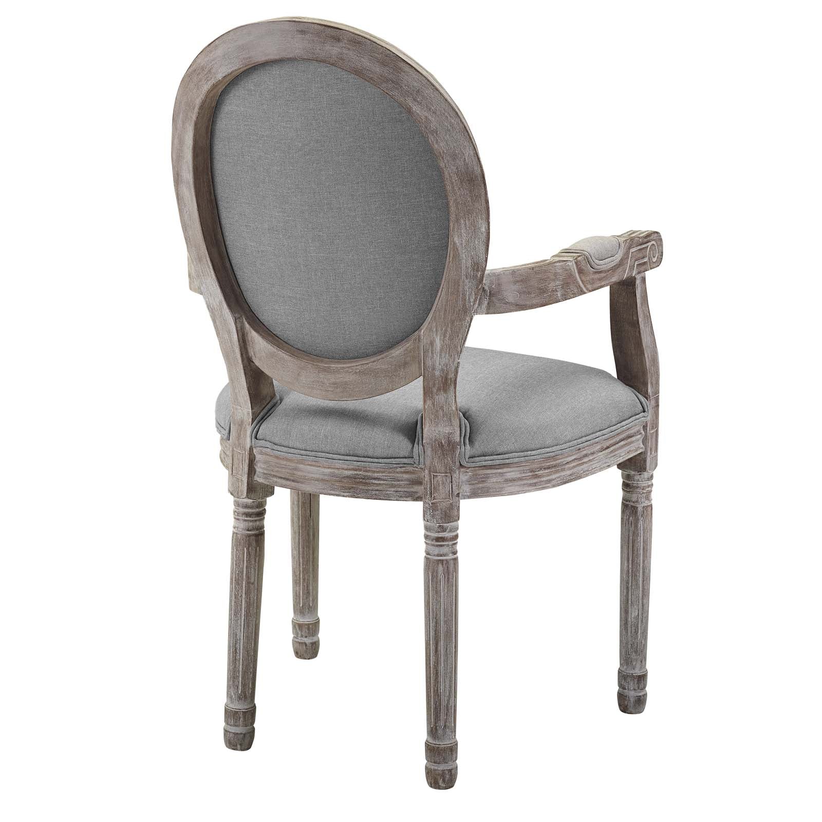 Modway Emanate Dining Armchair Upholstered Fabric Set of 4 | Dining Chairs | 