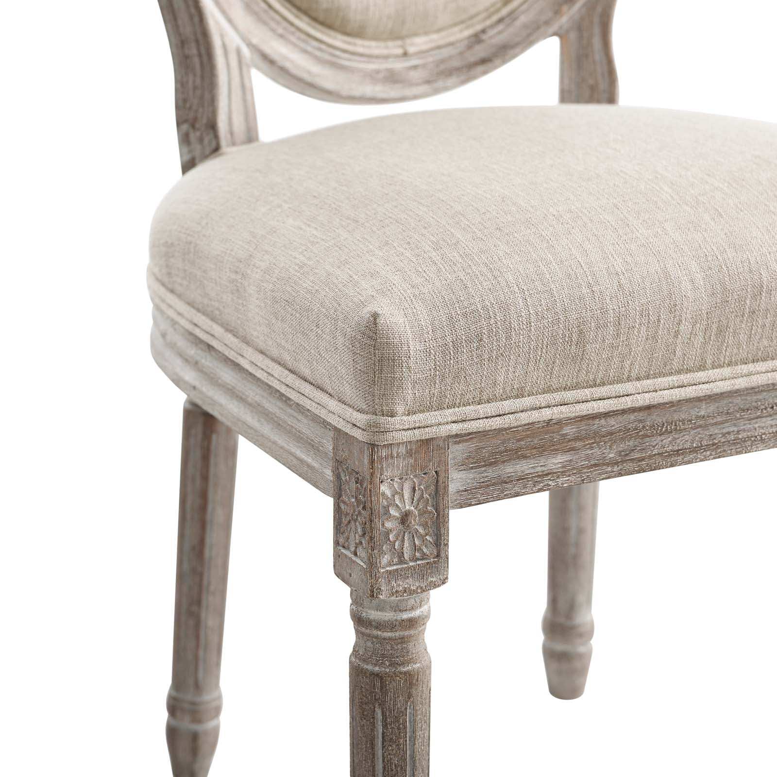 Modway Emanate Dining Side Chair Upholstered Fabric Set of 2 | Dining Chairs | 