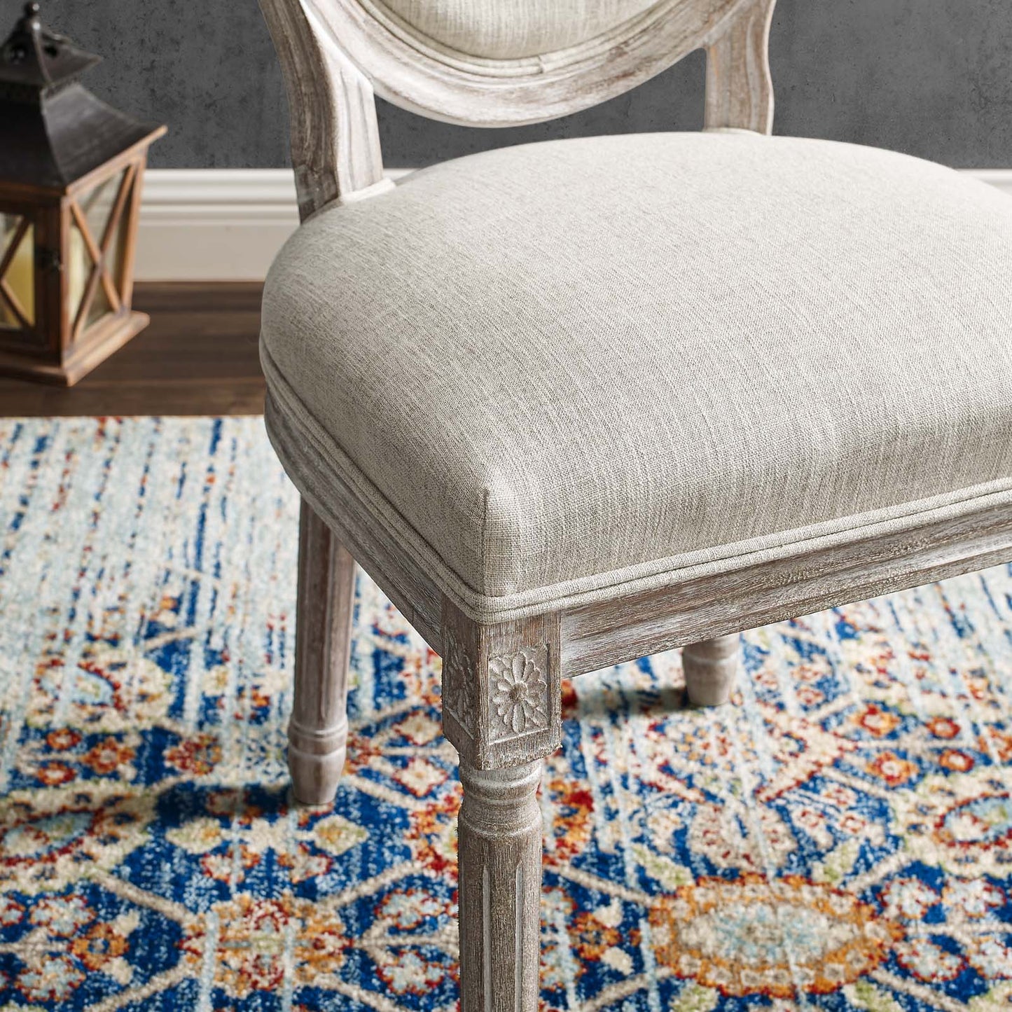 Modway Emanate Dining Side Chair Upholstered Fabric Set of 2 | Dining Chairs | 