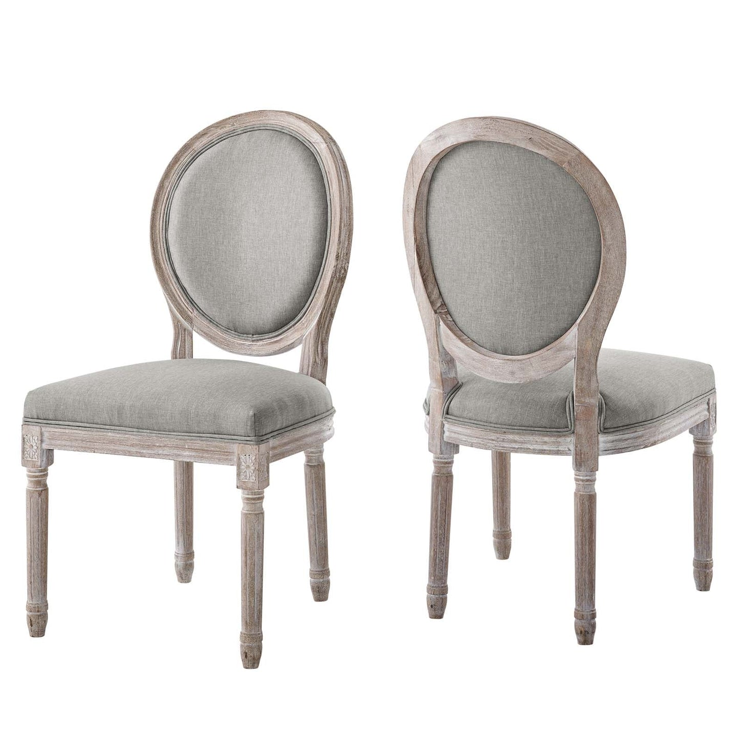 Modway Emanate Dining Side Chair Upholstered Fabric Set of 2 | Dining Chairs | 