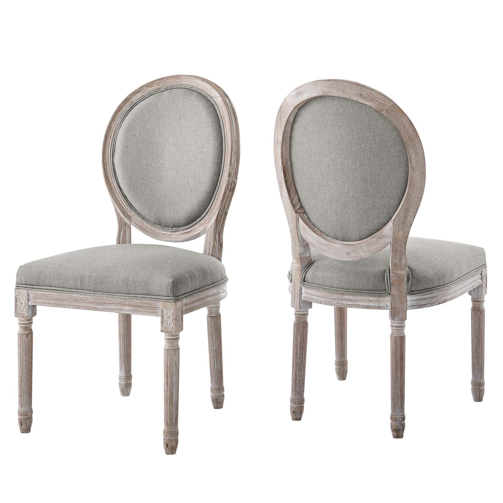 Modway Emanate Dining Side Chair Upholstered Fabric Set of 2 | Dining Chairs | 