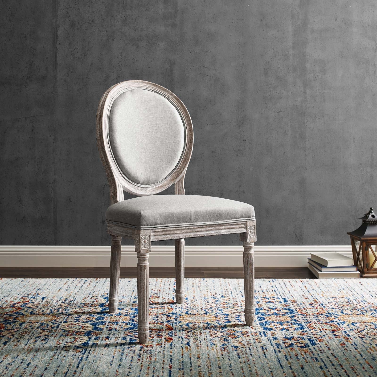 Modway Emanate Dining Side Chair Upholstered Fabric Set of 2 | Dining Chairs | 