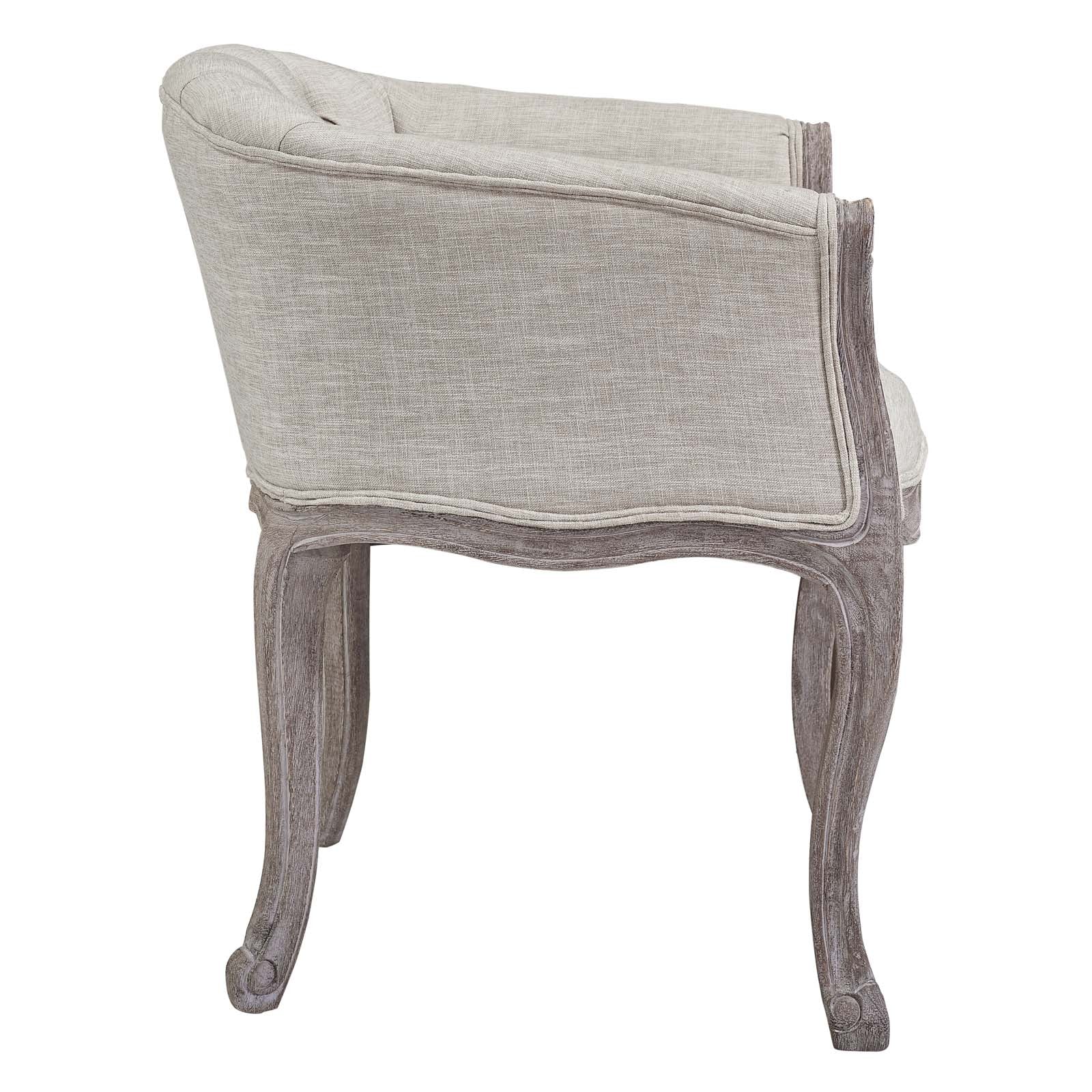 Modway Crown Dining Armchair Upholstered Fabric Set of 4 | Dining Chairs | 