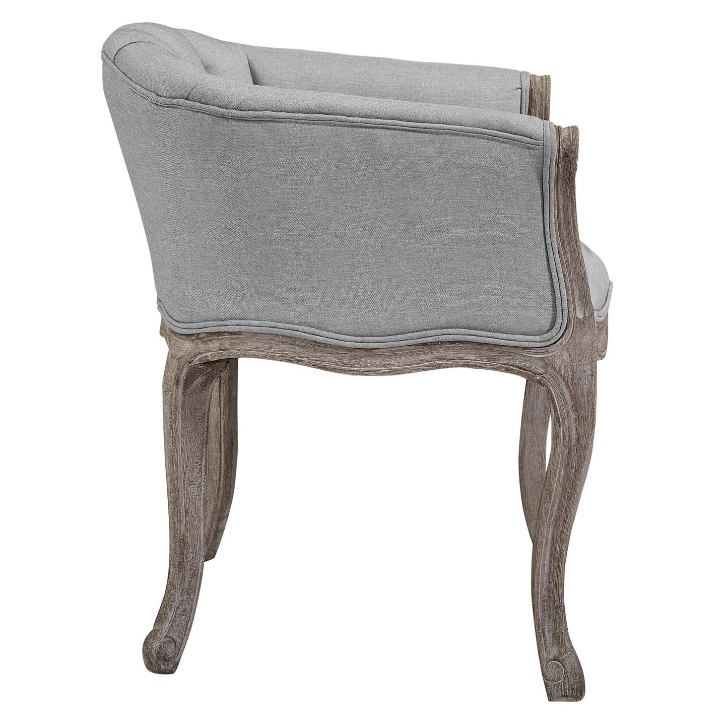 Modway Crown Dining Armchair Upholstered Fabric Set of 4 | Dining Chairs | 