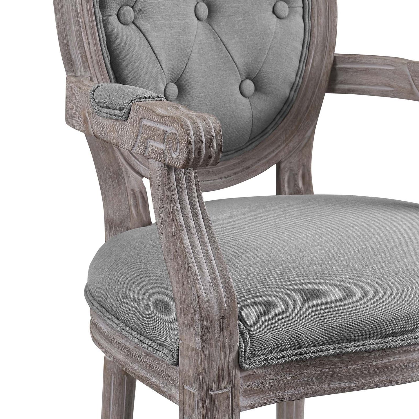 Modway Arise Dining Armchair Upholstered Fabric Set of 4