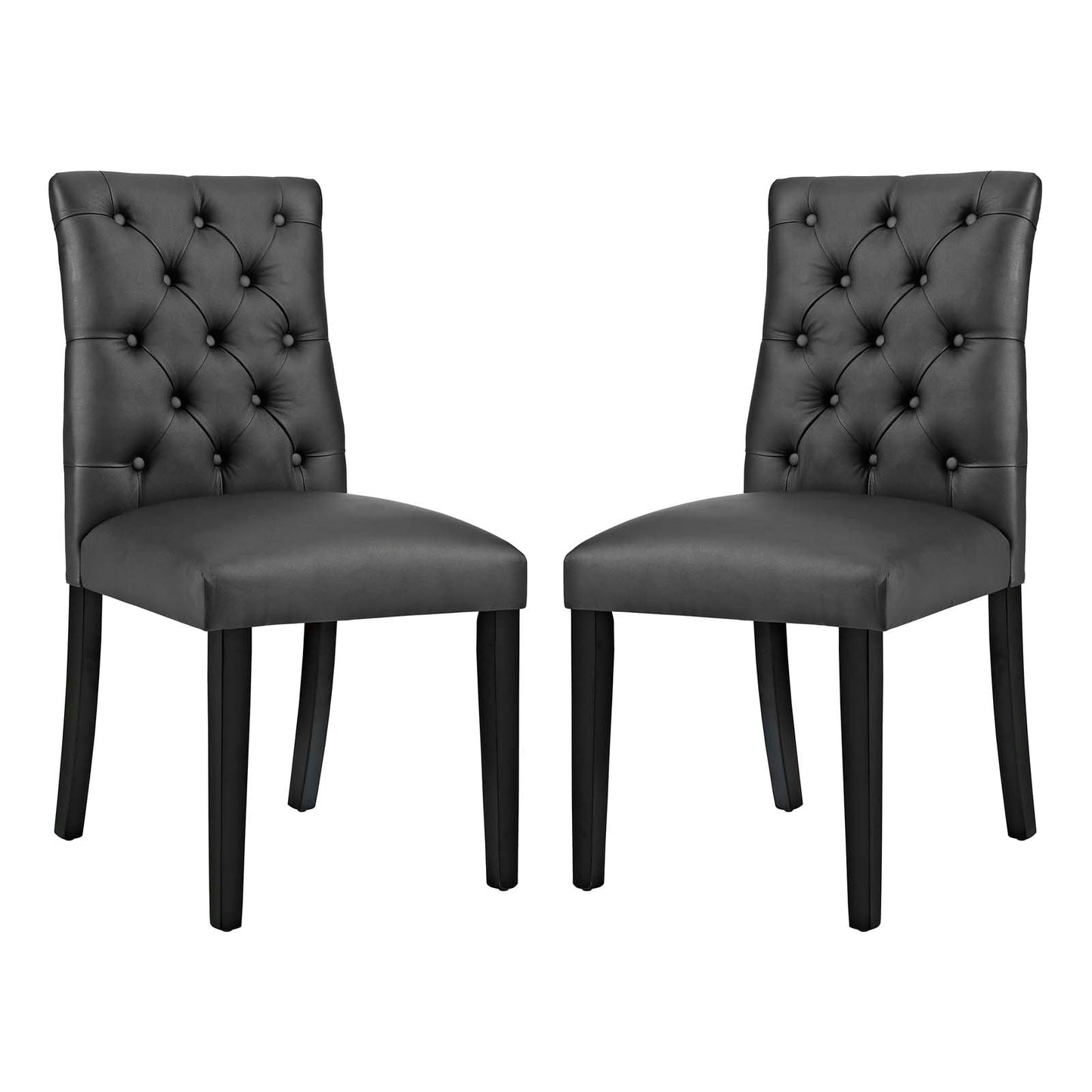 Modway Duchess Dining Chair Vinyl Set of 2 | Dining Chairs | 