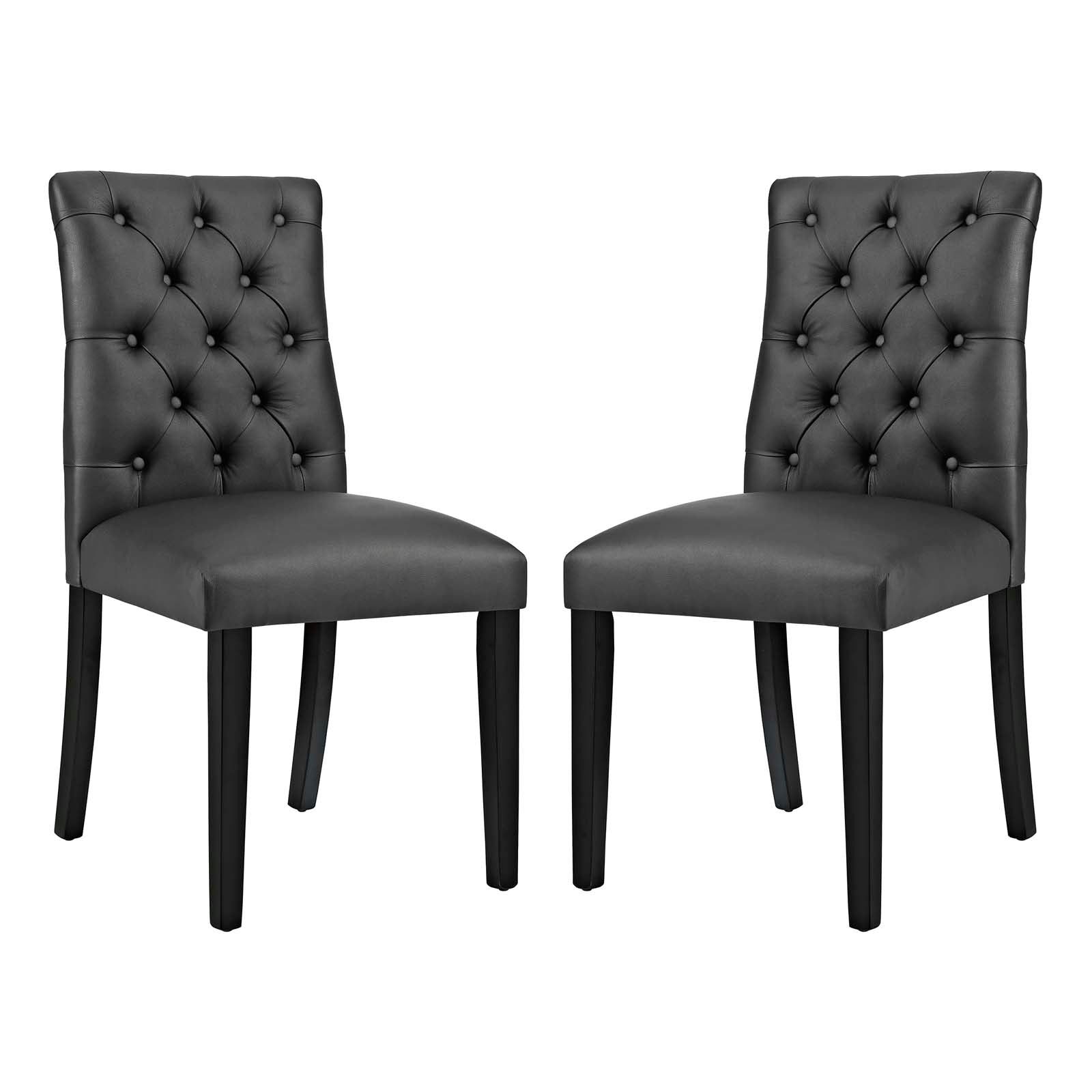 Modway Duchess Dining Chair Vinyl Set of 2 | Dining Chairs | 