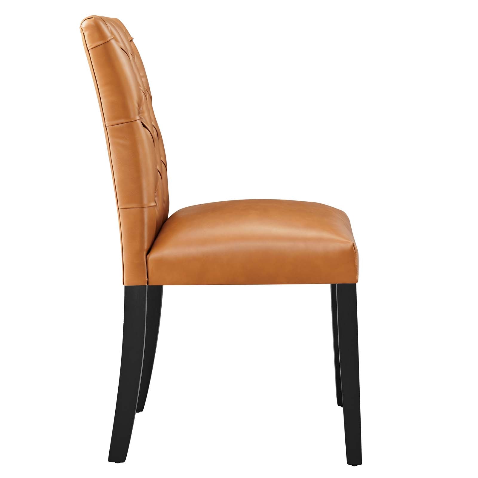 Modway Duchess Dining Chair Vinyl Set of 2 | Dining Chairs | 