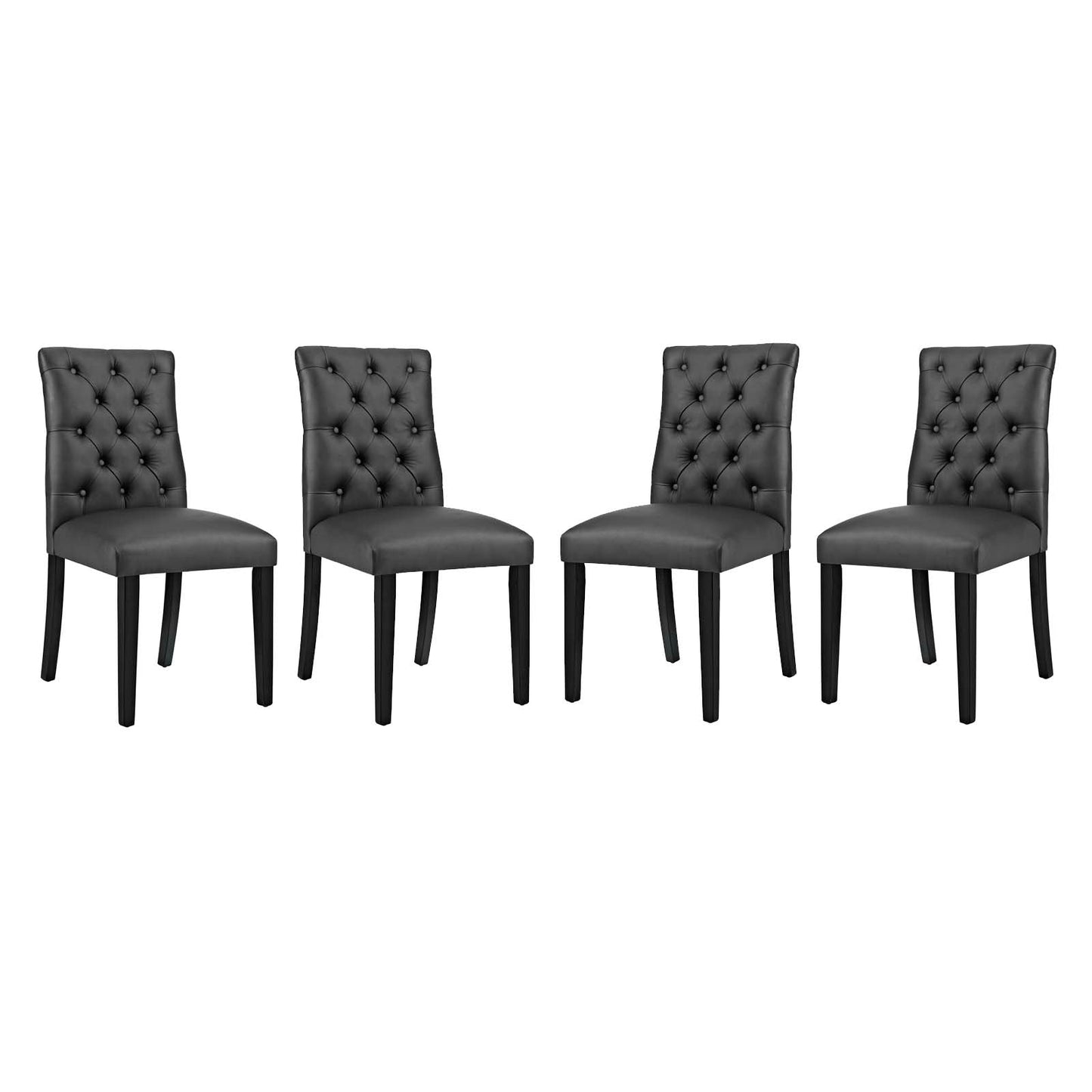 Modway Duchess Dining Chair Vinyl Set of 4 | Dining Chairs | 