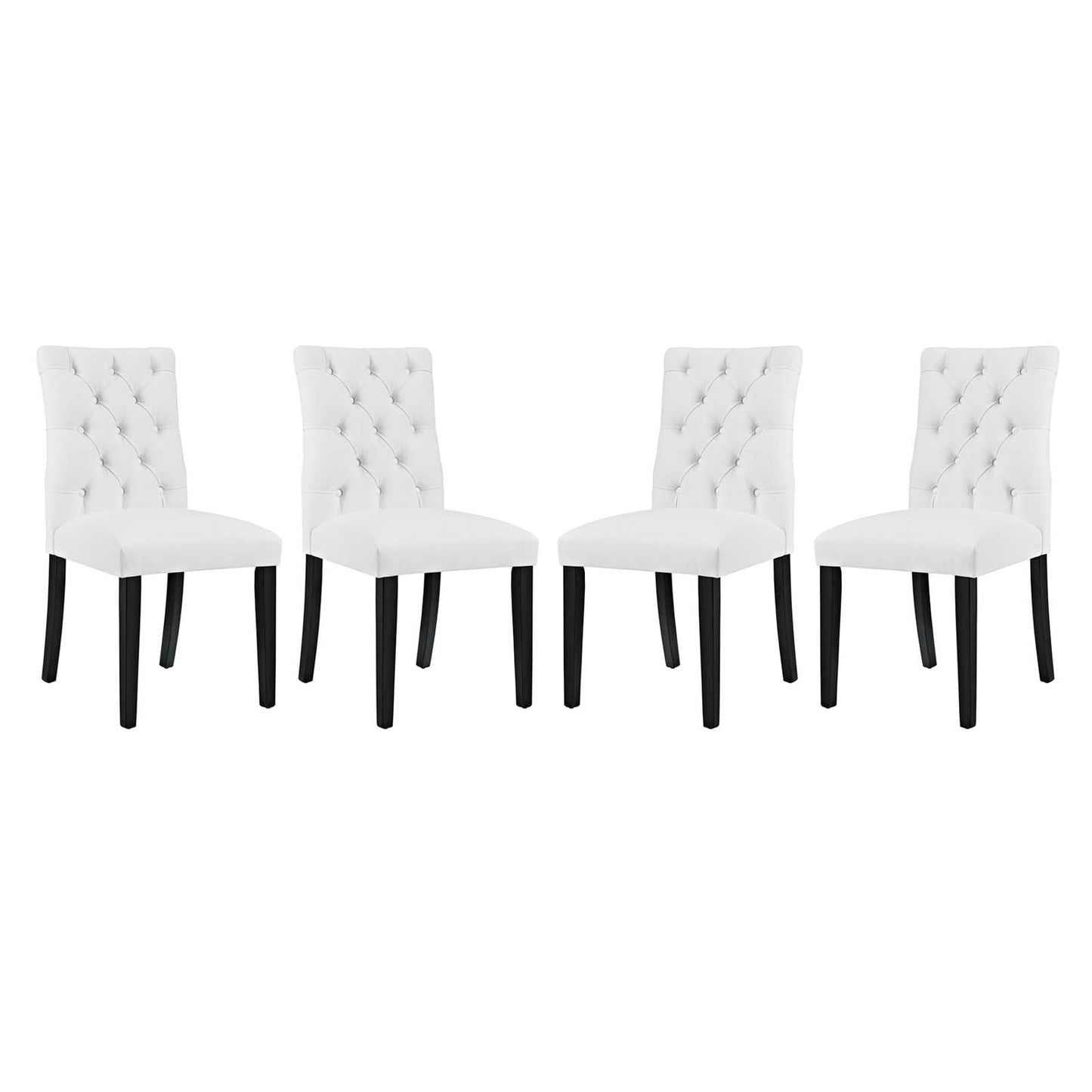 Modway Duchess Dining Chair Vinyl Set of 4 | Dining Chairs