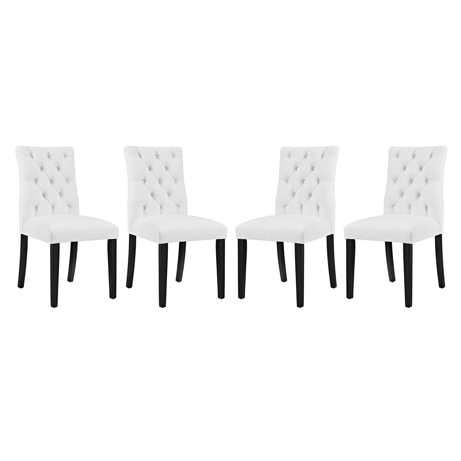 Modway Duchess Dining Chair Vinyl Set of 4 | Dining Chairs