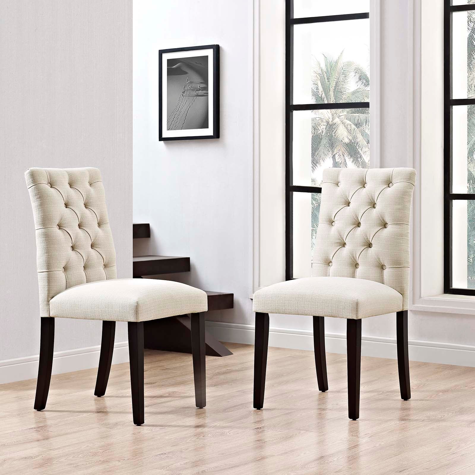 Modway Duchess Dining Chair Fabric Set of 2 | Dining Chairs | 
