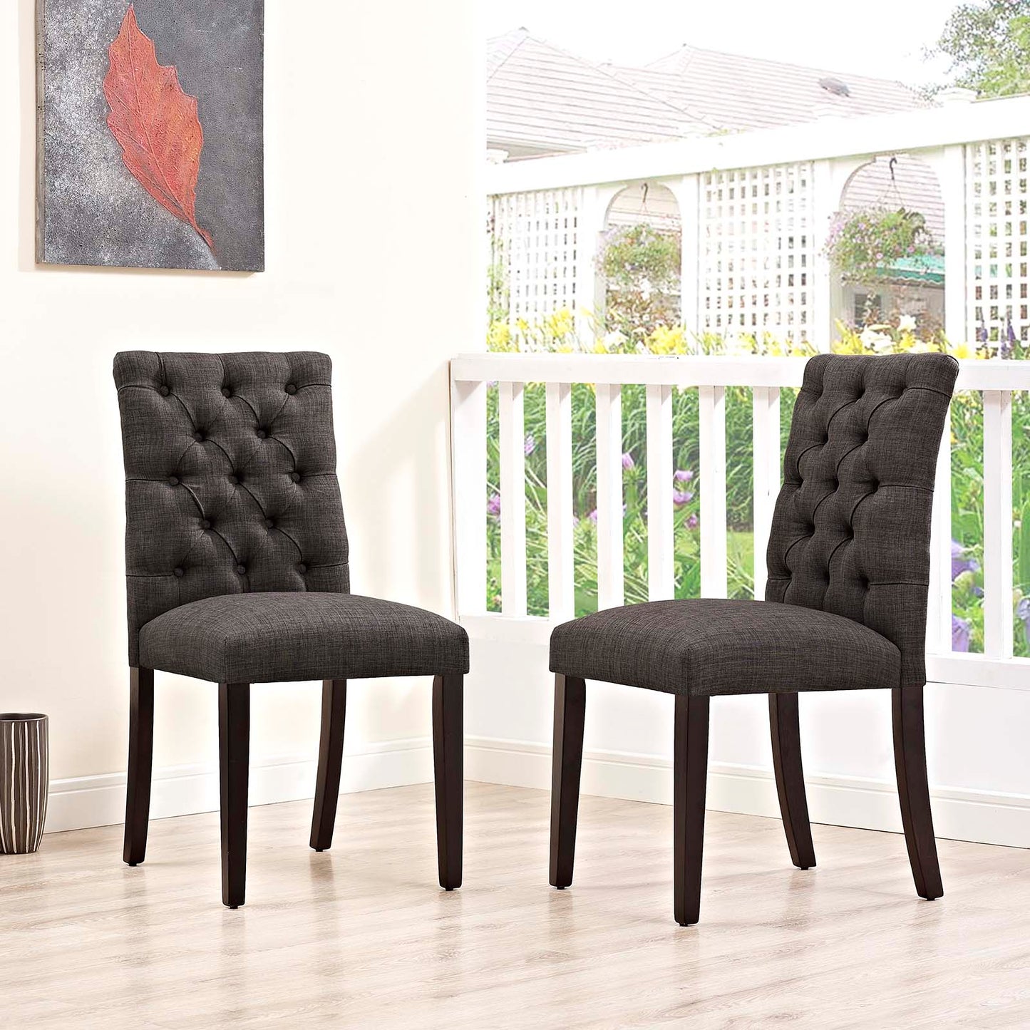 Modway Duchess Dining Chair Fabric Set of 2 - EEI-3474