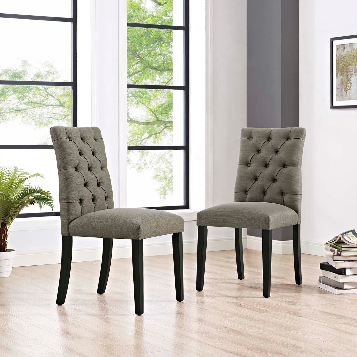 Modway Duchess Dining Chair Fabric Set of 2 | Dining Chairs | 