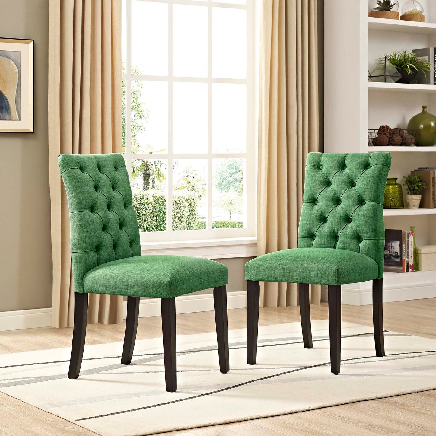 Modway Duchess Dining Chair Fabric Set of 2 - EEI-3474