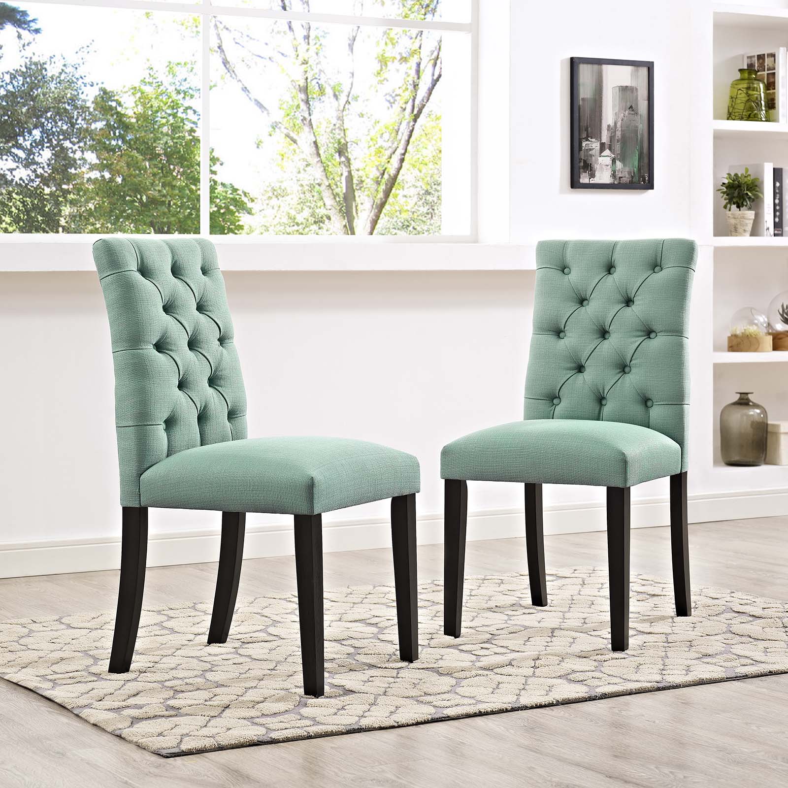 Modway Duchess Dining Chair Fabric Set of 2 | Dining Chairs | 