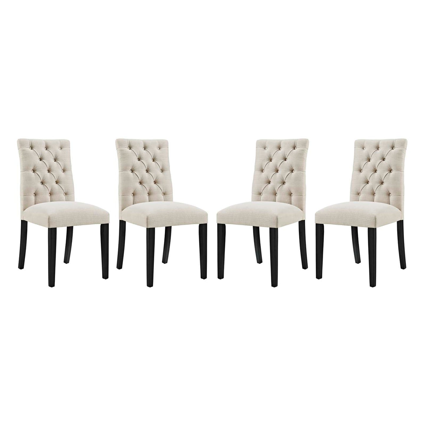 Modway Duchess Dining Chair Fabric Set of 4 | Dining Chairs