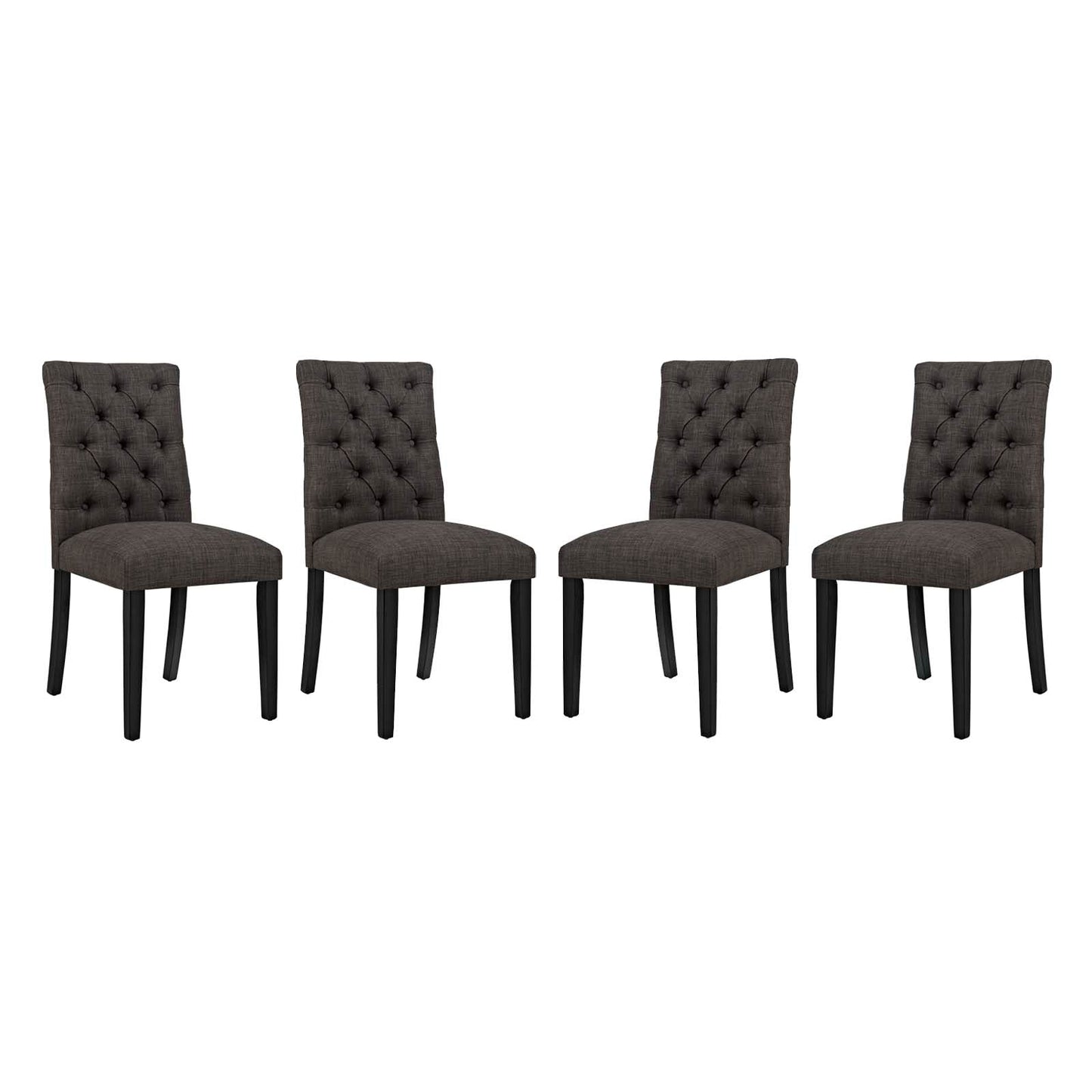 Modway Duchess Dining Chair Fabric Set of 4 | Dining Chairs | 