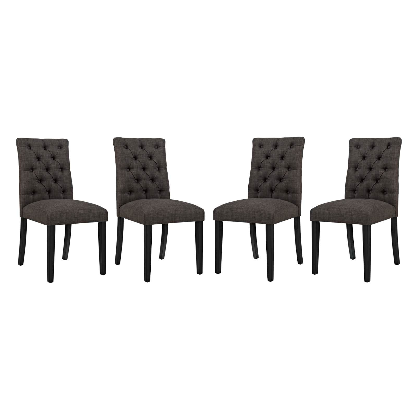 Modway Duchess Dining Chair Fabric Set of 4 | Dining Chairs | 