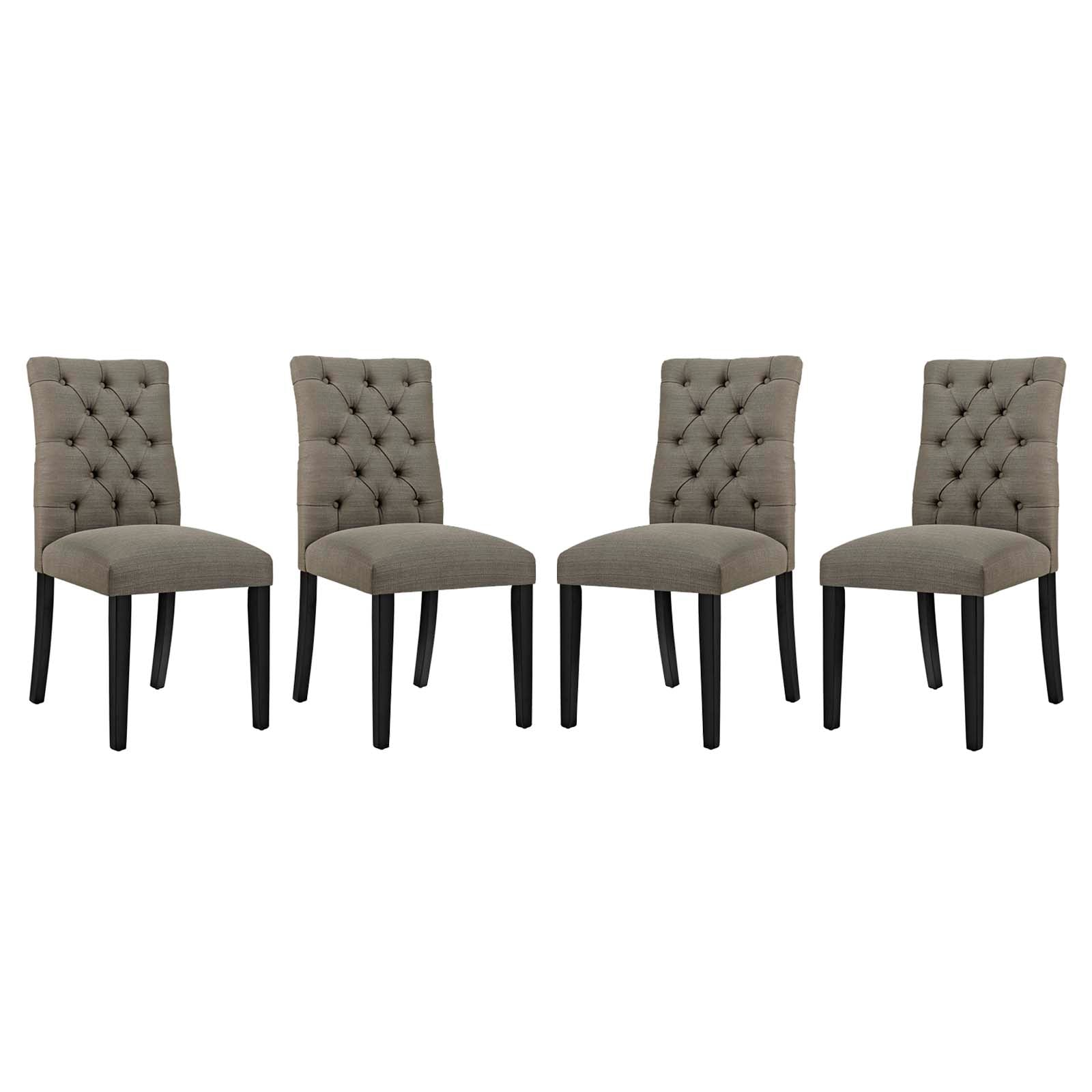 Modway Duchess Dining Chair Fabric Set of 4 | Dining Chairs | 