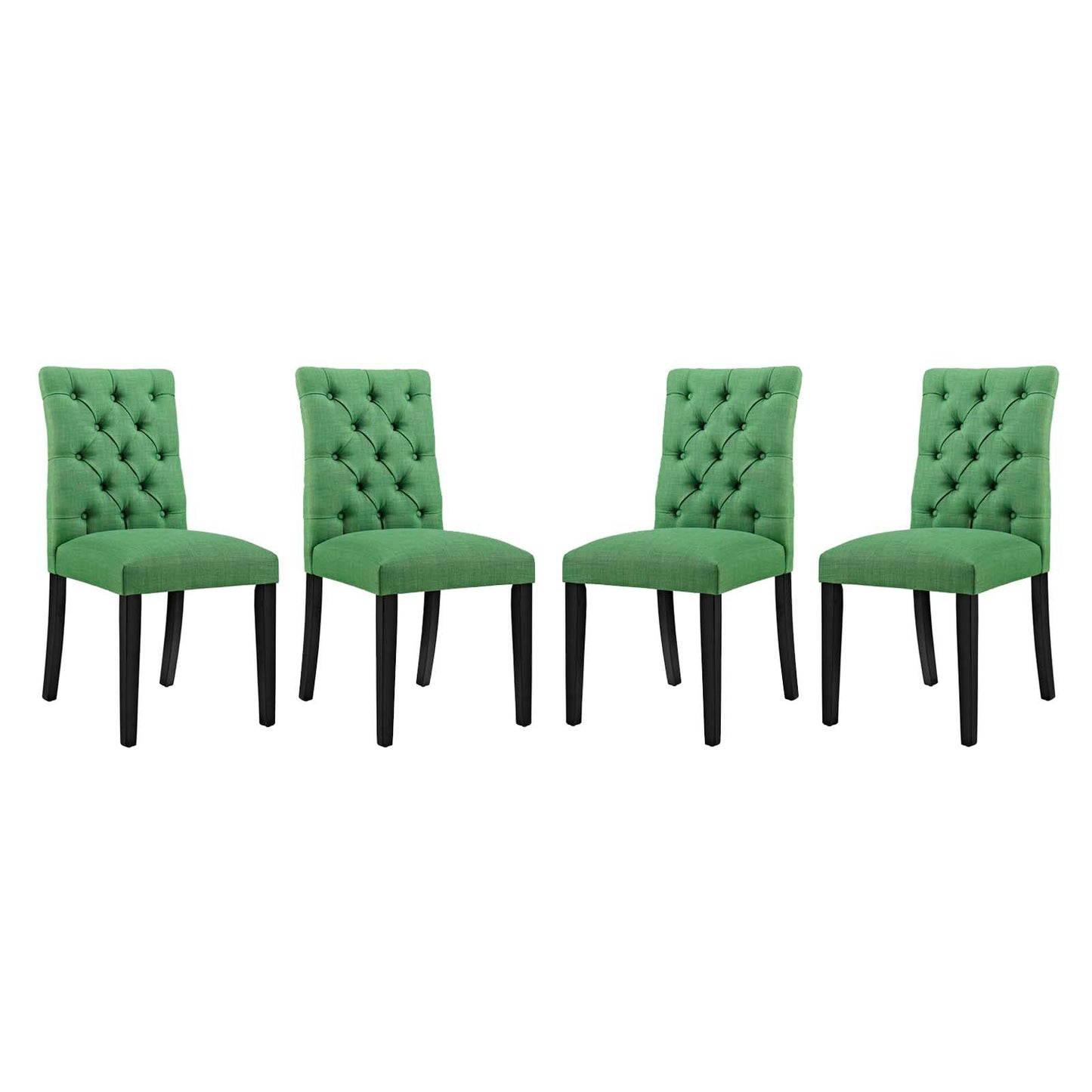 Modway Duchess Dining Chair Fabric Set of 4 | Dining Chairs | 