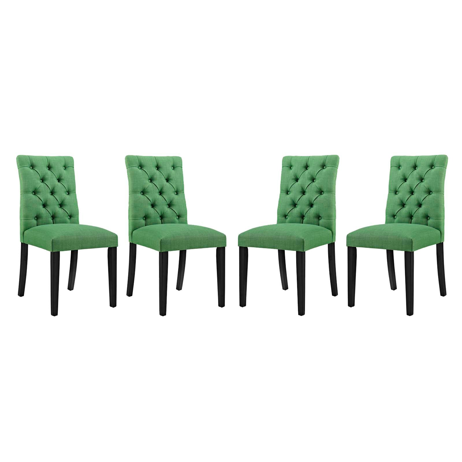 Modway Duchess Dining Chair Fabric Set of 4 | Dining Chairs | 