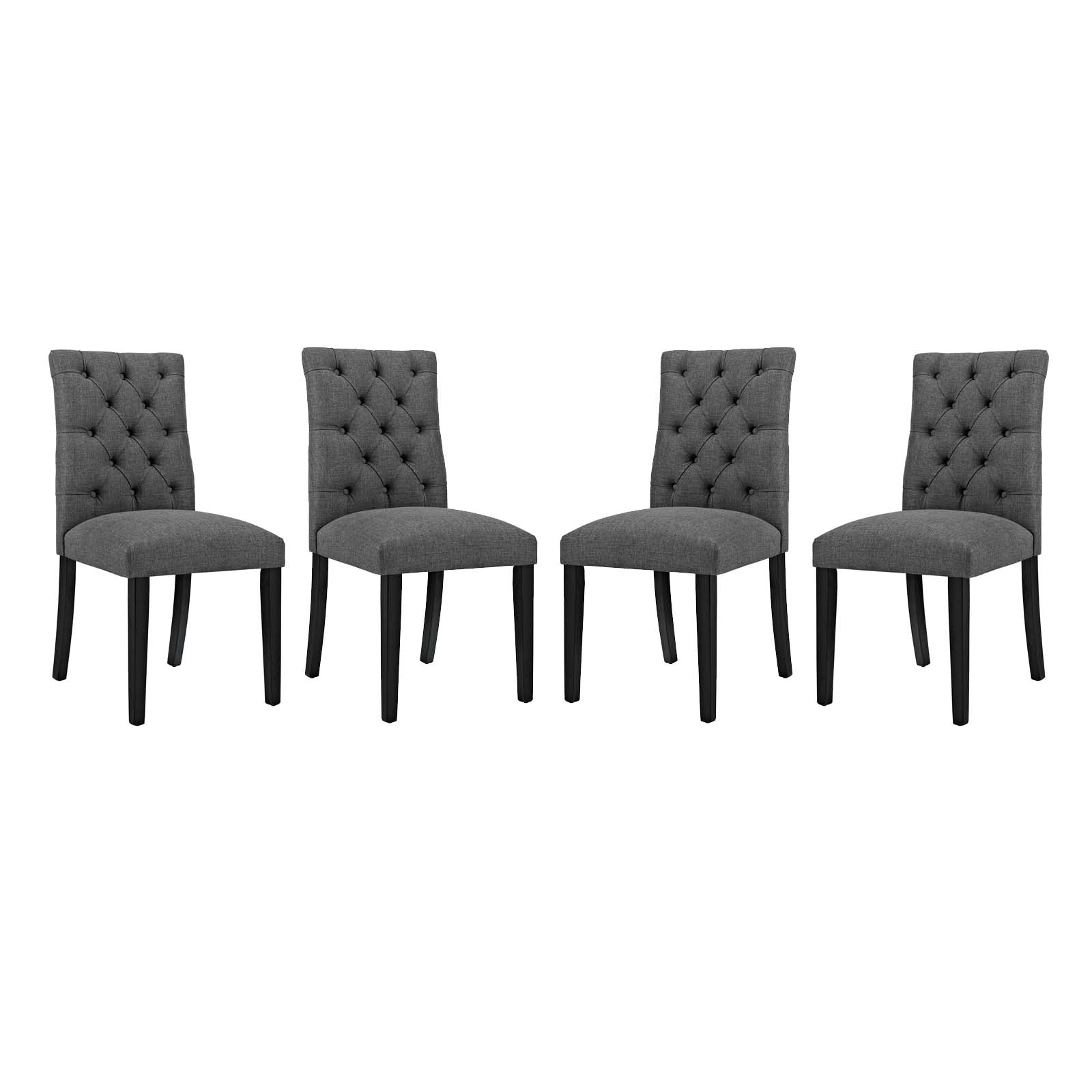 Modway Duchess Dining Chair Fabric Set of 4 | Dining Chairs | 