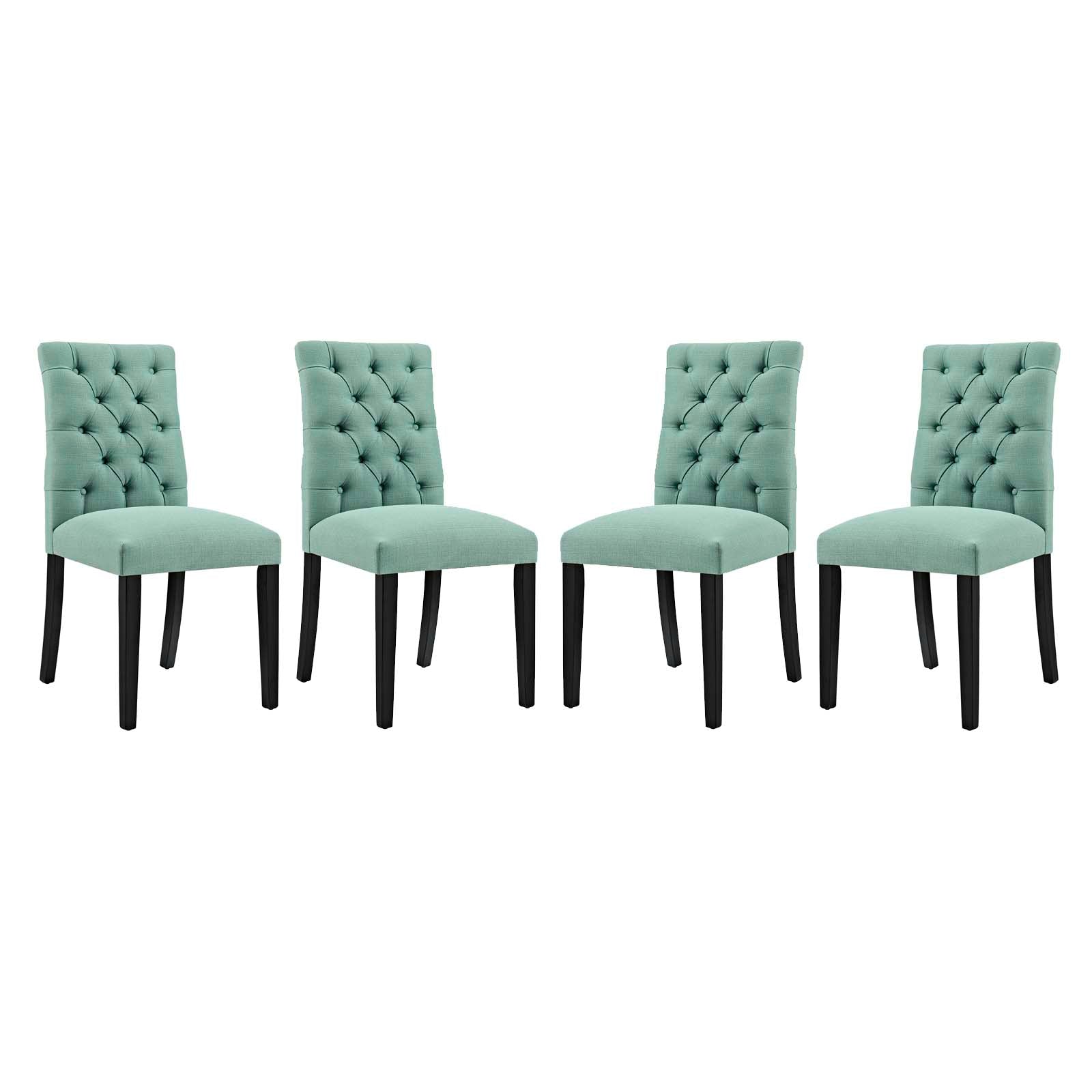 Modway Duchess Dining Chair Fabric Set of 4 | Dining Chairs | 