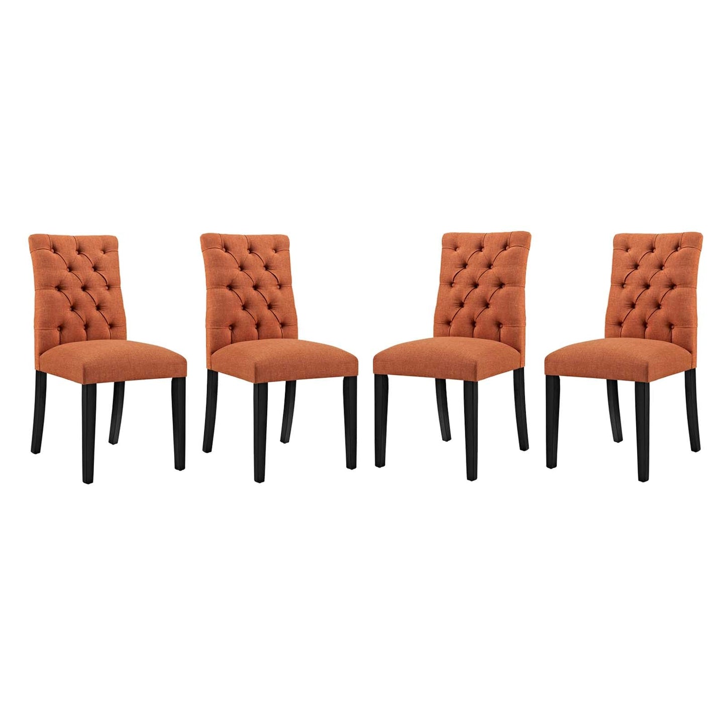 Modway Duchess Dining Chair Fabric Set of 4 | Dining Chairs | 