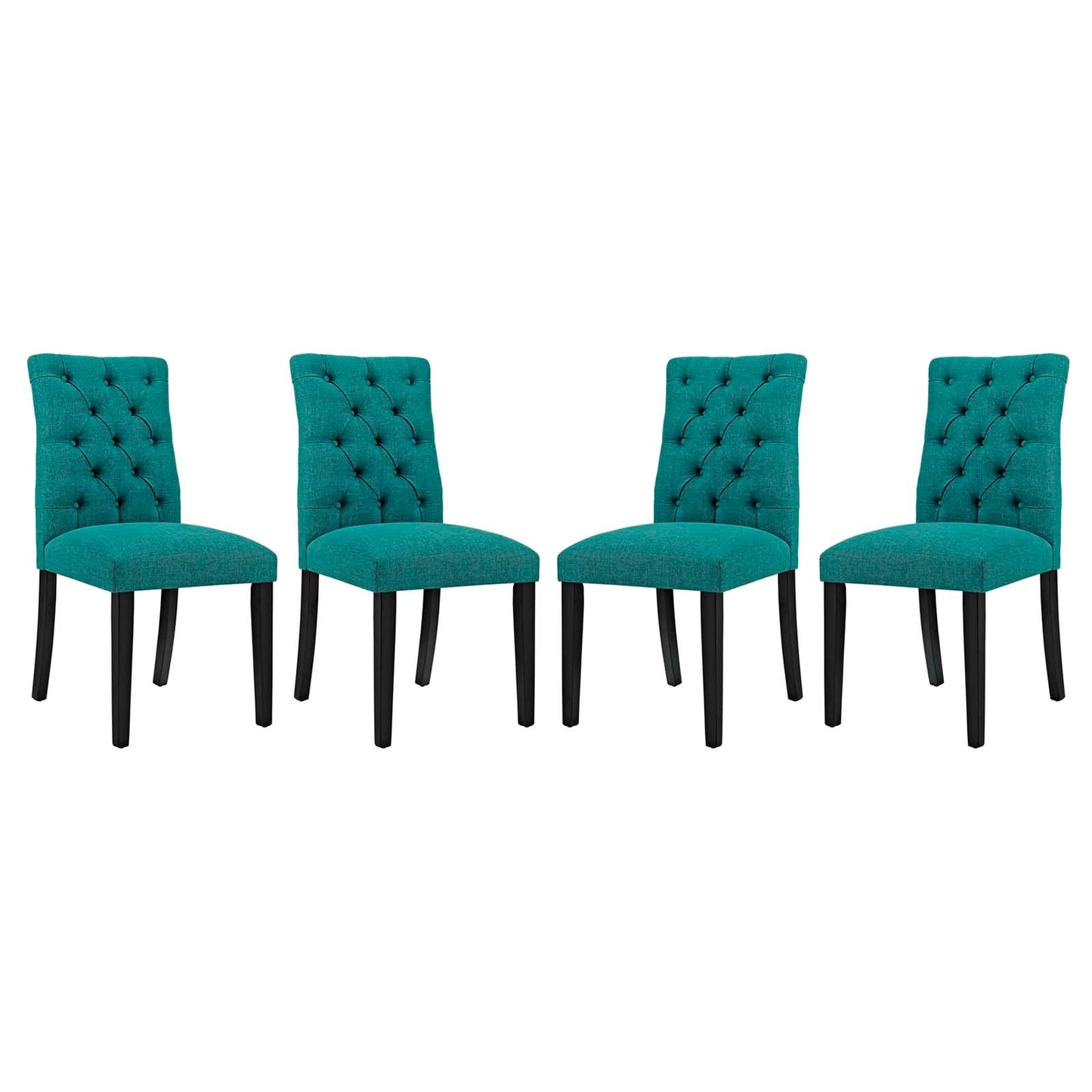 Modway Duchess Dining Chair Fabric Set of 4 | Dining Chairs | 