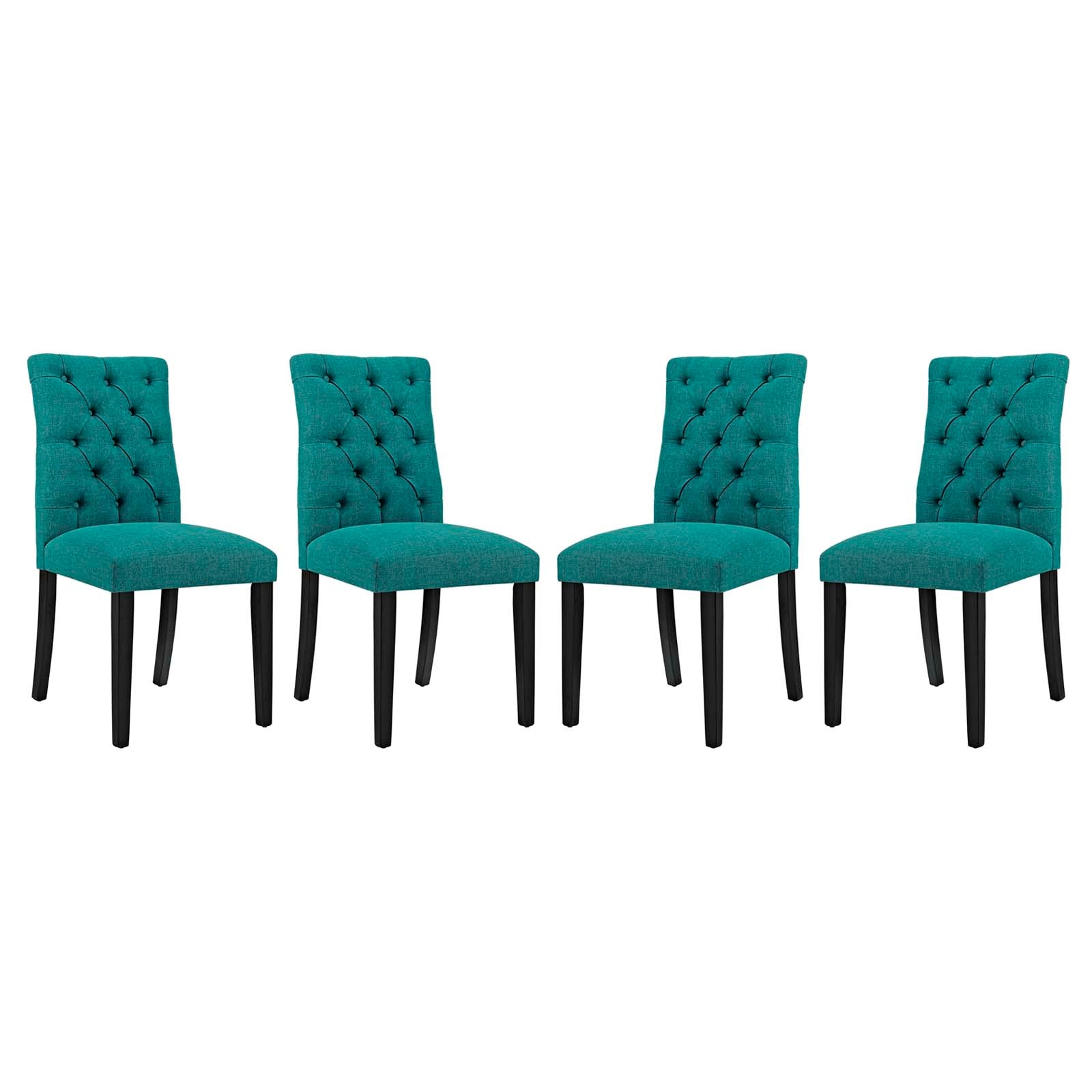 Modway Duchess Dining Chair Fabric Set of 4 | Dining Chairs | 