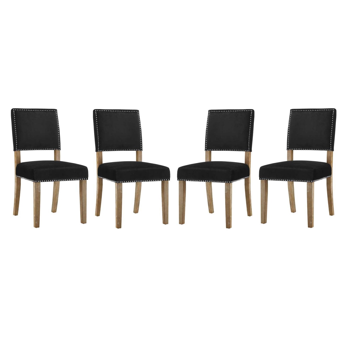 Modway Oblige Dining Chair Wood Set of 4 | Dining Chairs | Modishstore-13