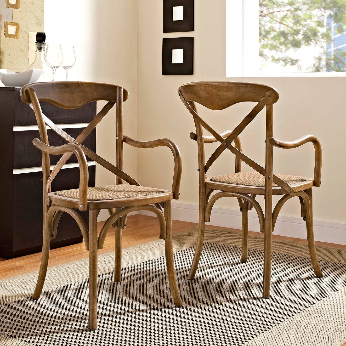 Modway Gear Dining Armchair Set of 2 | Dining Chairs